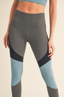 Women's Color Block Detail Activewear Leggings style 4