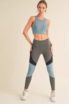 Women's Color Block Detail Activewear Leggings style 6