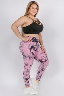 Women's Buttery Soft Tie Dye Activewear Leggings style 2