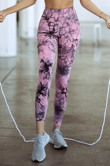 Women's Buttery Soft Tie Dye Activewear Leggings (XS only) style 2