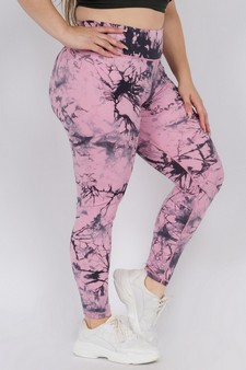 Women's Buttery Soft Tie Dye Activewear Leggings (XXL only) style 2