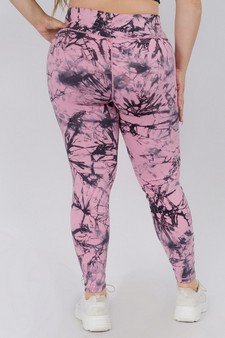 Women's Buttery Soft Tie Dye Activewear Leggings (XXXL only) style 3