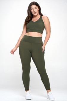 Women's Buttery Soft Activewear Leggings with Pockets style 4