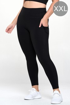 Women's Buttery Soft Activewear Leggings with Pockets (XXL only)