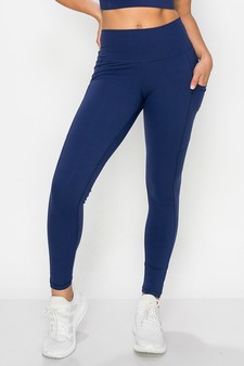 Women's Buttery Soft Activewear Leggings with Pockets (Medium only) style 2