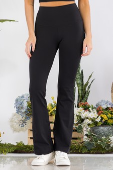 Women's Yoga Flare High Waisted Buttery Soft Pants (Large only) style 4