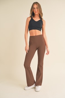 Women's Yoga Flare High Waisted Buttery Soft Pants (Large only) style 4