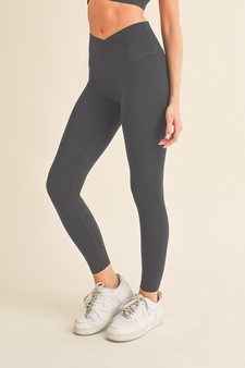 Women’s High Rise Crossover Waist Leggings style 2