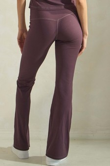 Women's Ribbed Flare Yoga Pants style 2