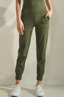 Women's Buttery Soft UltraComfy Solid Jogger style 4