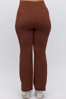 Women's Buttery Soft High-Waisted Straight Leg Active Pants with Side Pockets style 2