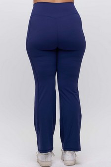 Women's Buttery Soft High-Waisted Straight Leg Active Pants with Side Pockets style 2