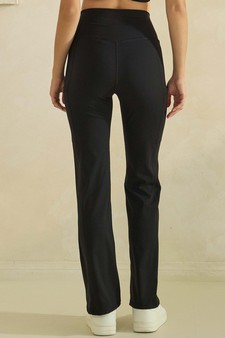 Women's Buttery Soft High-Waisted Straight Leg Active Pants with Side Pockets style 2