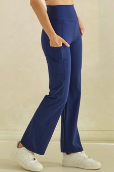 Women's Buttery Soft High-Waisted Straight Leg Active Pants with Side Pockets style 3