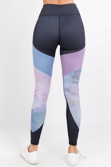 Women's Dreamy Nature Print Activewear Leggings style 4