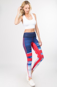 Women's Stars & Stripes Activewear Leggings style 6