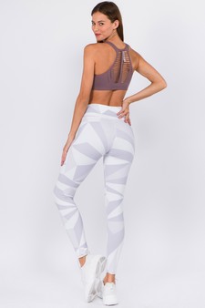 Women's High Rise Geo Print Activewear Leggings style 5