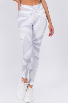 Women's High Rise Geo Print Activewear Leggings style 7