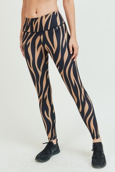 Women's Tiger Striped Activewear Leggings