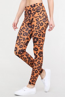 Women's Spot On Leopard Print Activewear Leggings