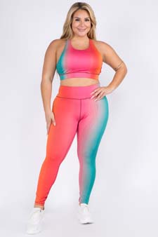 Women's Sunny Haze Tie Dye Activewear Leggings - ACTPT041 style 4