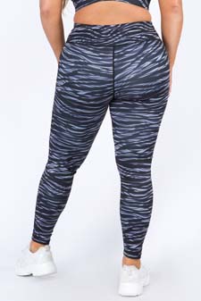Women's Zebra Print Activewear Leggings style 3