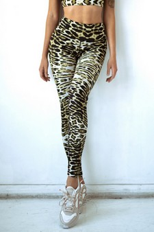 Women's Feline Leopard Activewear Leggings