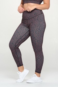 Women’s Hug Your Curves Leopard Activewear Leggings style 2