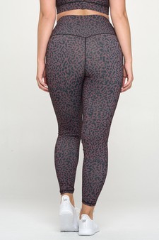 Women’s Hug Your Curves Leopard Activewear Leggings style 3