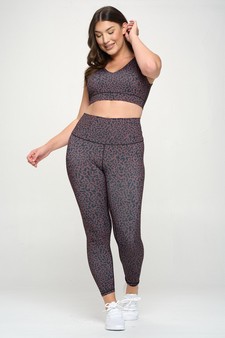 Women’s Hug Your Curves Leopard Activewear Leggings style 4