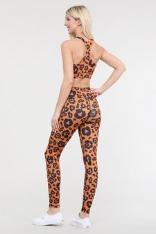 Women's Active Cool Cat Leopard Sports Bra style 3