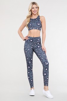 Active Feline Leopard Workout Printed Sports Bra style 3