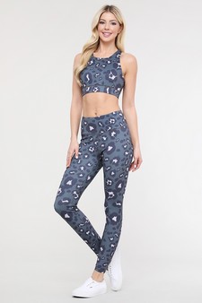 Active Feline Leopard Workout Printed Sports Bra style 4