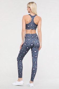 Active Feline Leopard Workout Printed Sports Bra style 6