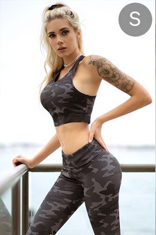 Women's Camo Activewear Sports Bra (Small only)