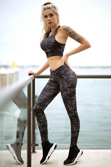 Women's Camo Activewear Sports Bra style 3