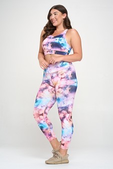 Women's High Impact Tie Dye Activewear Set style 2