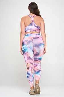 Women's High Impact Tie Dye Activewear Set style 3