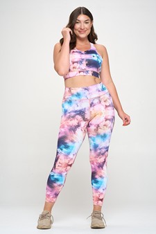 Women's High Impact Tie Dye Activewear Set style 4