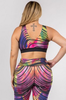 Women's In Motion Rainbow Activewear Sports Bra style 3