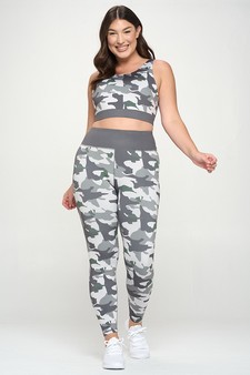 Women's Gorge-tastic in Camo Print Activewear Sports Bra style 5