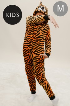 Kid's Plush Tiger Animal Onesie Pajama (6 pcs Medium only)