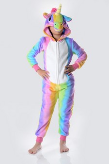 Kid's Rainbow Stripe Unicorn Onesie (6pcs Small only) style 3