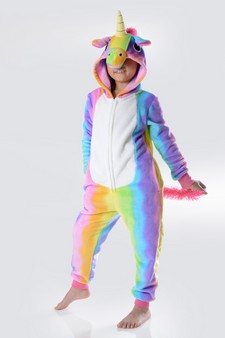 Kid's Rainbow Stripe Unicorn Onesie (6pcs Small only) style 5