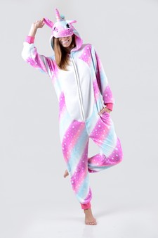 Plush Unicorn Multi Star Onesie style 3