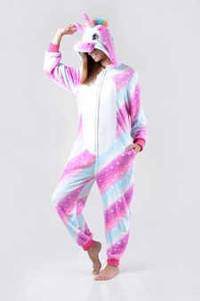 Plush Unicorn Multi Star Onesie style 4