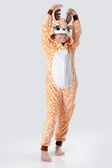 Kid's Spotted Heart Reindeer Animal Onesie style 6
