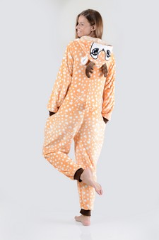 Women's Spotted Heart Reindeer Animal Onesie style 4