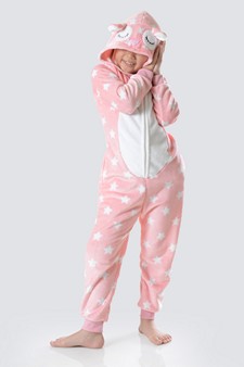 Kid's Pink Star Owl Onesie style 5