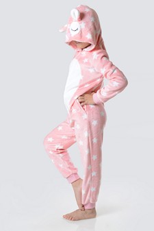 Kid's Pink Star Owl Onesie style 6
